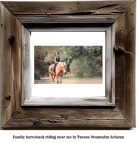 family horseback riding near me in Tucson Mountains, Arizona